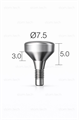 Формирователь десны Dentium Implantium, Superline, D=7.5 G/H=3 H=5 10061